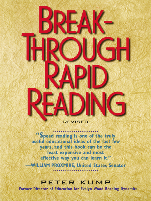 Title details for Breakthrough Rapid Reading by Peter Kump - Wait list